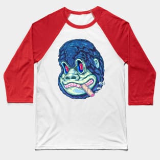 Smoking King kong Baseball T-Shirt